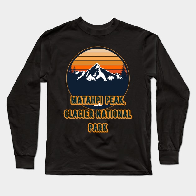 Matahpi Peak, Glacier National Park Long Sleeve T-Shirt by Canada Cities